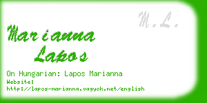 marianna lapos business card